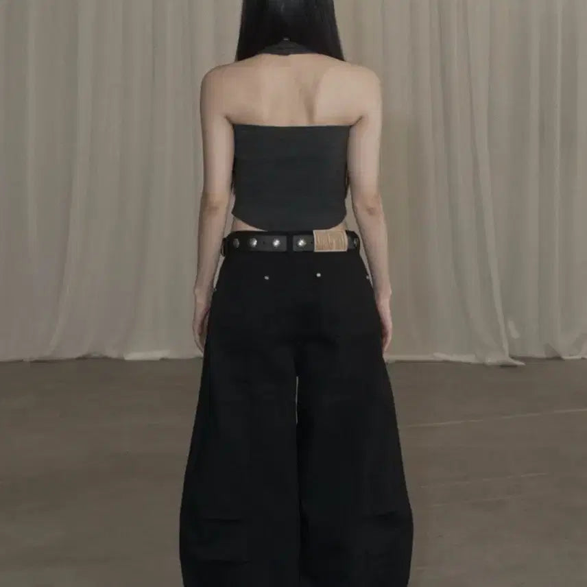 [BUNJANG] Cotton Balloon Pants (Khaki Point, Black) / 카키포인트 코튼 벌룬 팬츠 Cotton Balloon Pants 블랙