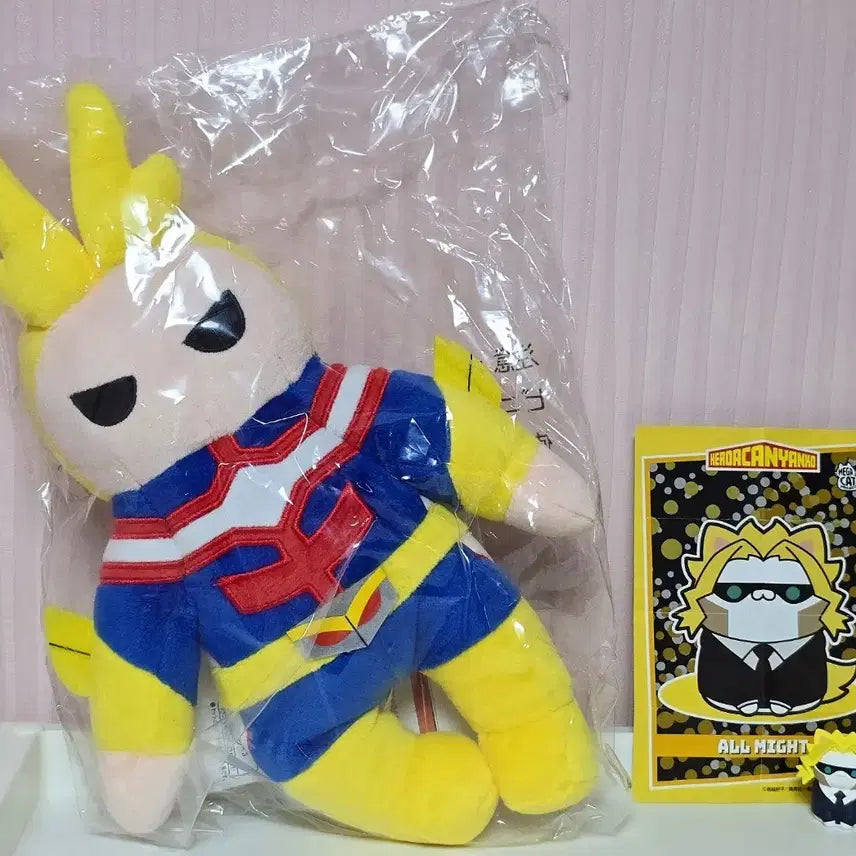 [BUNJANG] My Hero Academia All Might Plush &amp; Mega Cat Figure Set / 히로아카 나히아 올마이트 굿즈 세트(누이, 메가켓)
