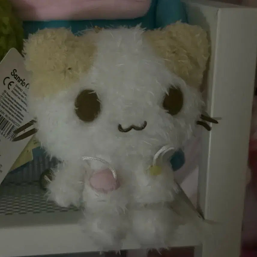 [BUNJANG] Sanrio Marshmallow Frufru Nyan-ko Mascot Plush / 산리오 마슈마로 후루후루냥코 마스코트 인형