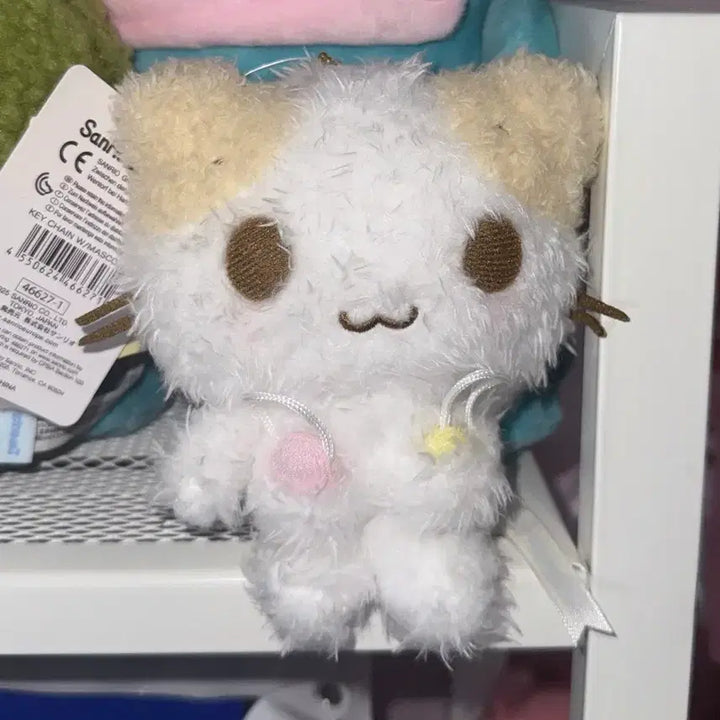 [BUNJANG] Sanrio Marshmallow Frufru Nyan-ko Mascot Plush / 산리오 마슈마로 후루후루냥코 마스코트 인형