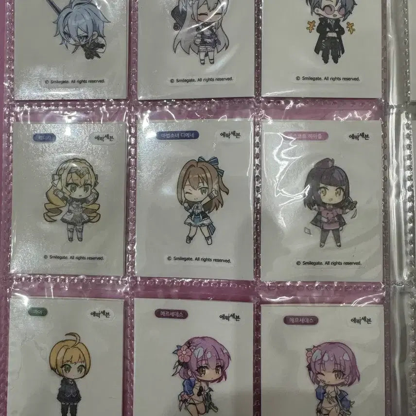 [BUNJANG] Epic Seven All Sticker Collection / 에픽세븐 띠부실 올컬렉 팝니다
