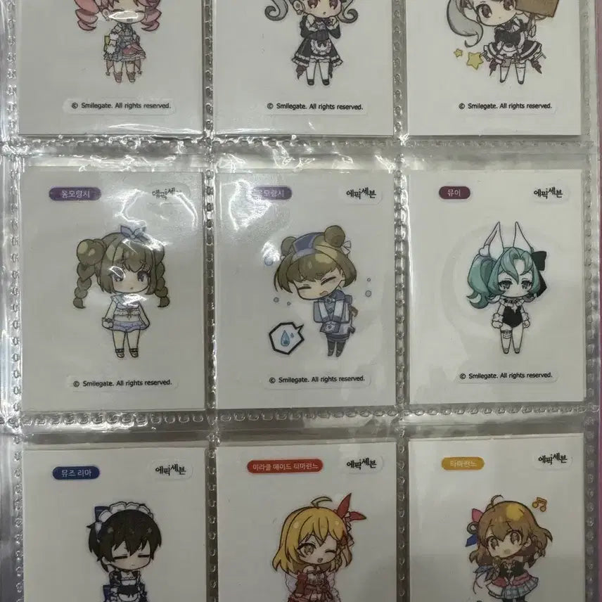 [BUNJANG] Epic Seven All Sticker Collection / 에픽세븐 띠부실 올컬렉 팝니다