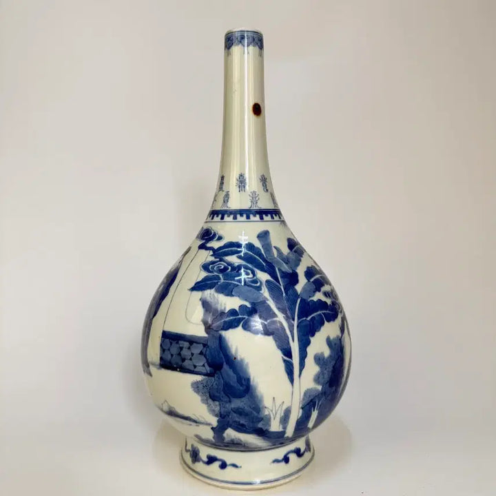 [BUNJANG] Blue and White Figure Decorated Vase / 청화 인물문 담병