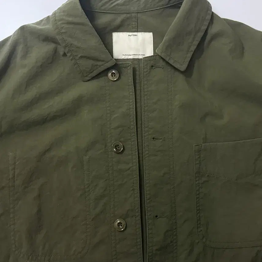 [BUNJANG] Pottery Nylon Work Jacket Olive Size 2 / 포터리 나일론 워크자켓 올리브 2사이즈(23년도 제품)