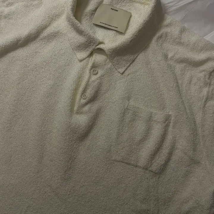 [BUNJANG] Pottery Bucl Polo Knit Cream 4 Size / 포터리 부클 폴로 니트 크림 색상 4사이즈