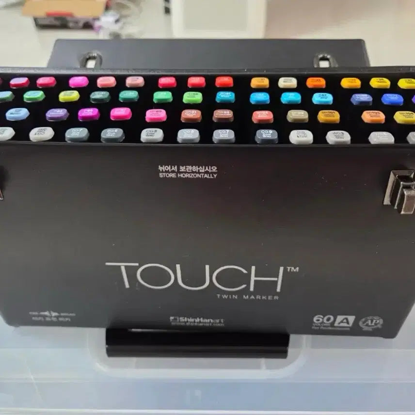 [BUNJANG] Shinhan Touch Twin Marker Set A (60 Colors) / 신한 터치 트윈 마카 60색 A세트