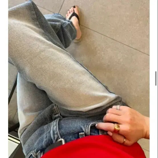 [BUNJANG] Mingming Market Raw Denim Pants Long Size 38 / 새상품 밍밍마켓 로우데님팬츠 롱 38사이즈 팝니다 !!
