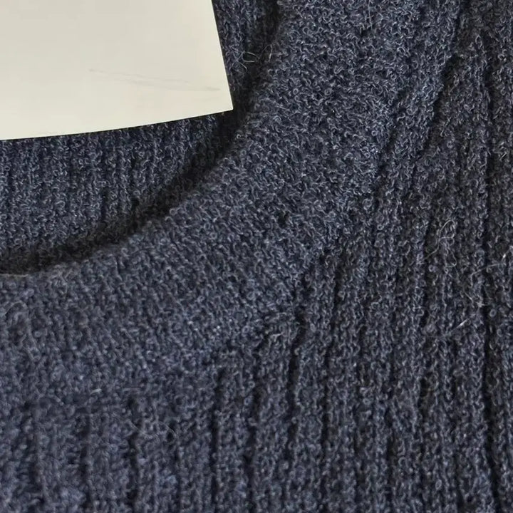[BUNJANG] Short Sleeve Knit Navy / (새상품) 반팔 니트 네이비