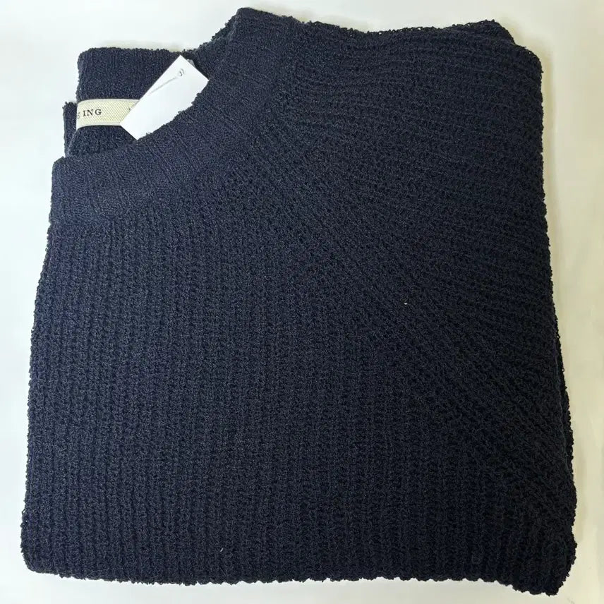[BUNJANG] Navy Short Sleeve Knit Top - New Arrival / (새상품) 반팔 니트 네이비