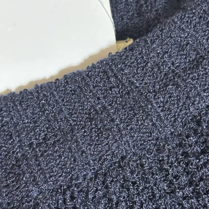 [BUNJANG] Navy Short Sleeve Knit Top - New Arrival / (새상품) 반팔 니트 네이비
