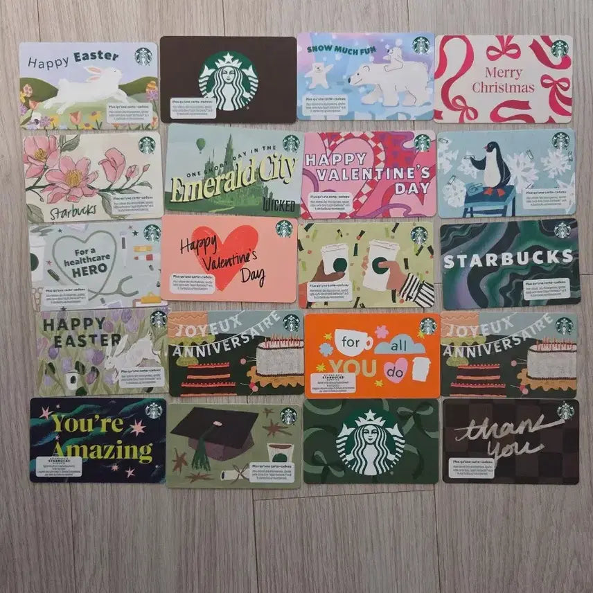 [BUNJANG] Starbucks International Blank Card Collectible / 스타벅스 해외 공카드 소장용