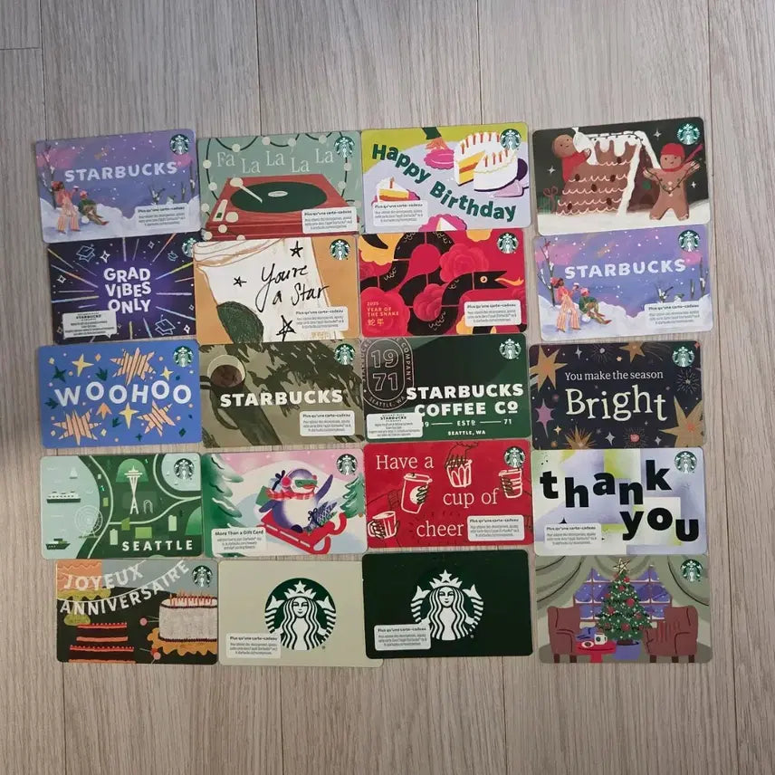 [BUNJANG] Starbucks Gift Card Blank Collectible Card / 해외 스타벅스 기프트 카드 공카드 수집