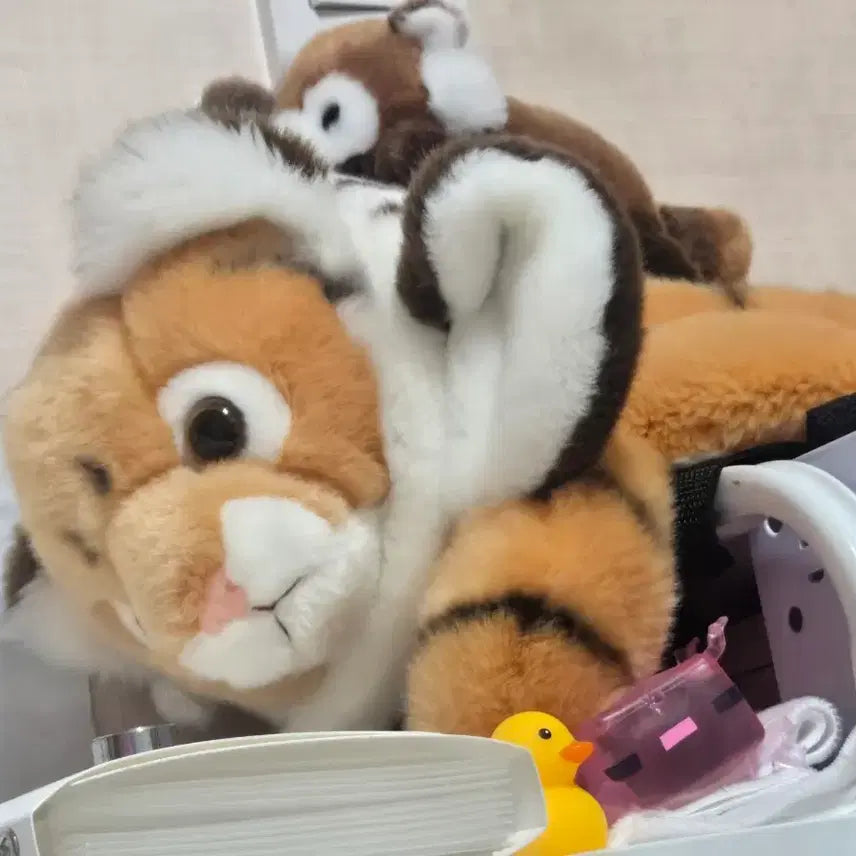 [BUNJANG] Everland Tiger Bag and Headband Set / 에버랜드 호랑이 가방+머리띠 2개 세트