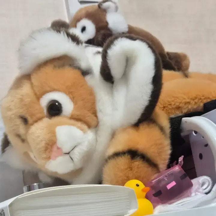 [BUNJANG] Everland Tiger Bag &amp; Headband Set / 에버랜드 호랑이 가방+머리띠 2개 세트