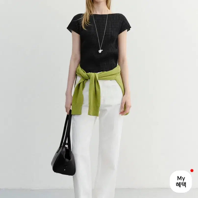 [BUNJANG] DUNST Pleated Blouse Black M Size / 던스트 - 플리츠 블라우스 (블랙 M사이즈)