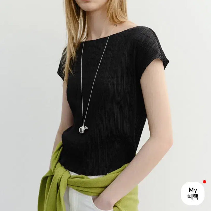 [BUNJANG] DUNST Pleated Blouse Black M Size / 던스트 - 플리츠 블라우스 (블랙 M사이즈)