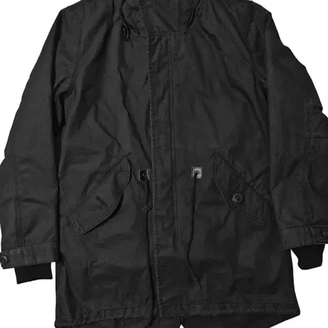 [BUNJANG] Back Number Vintage Fishtail Parka Black / 일본 back number 빈티지 피쉬테일 야상 파카 블랙