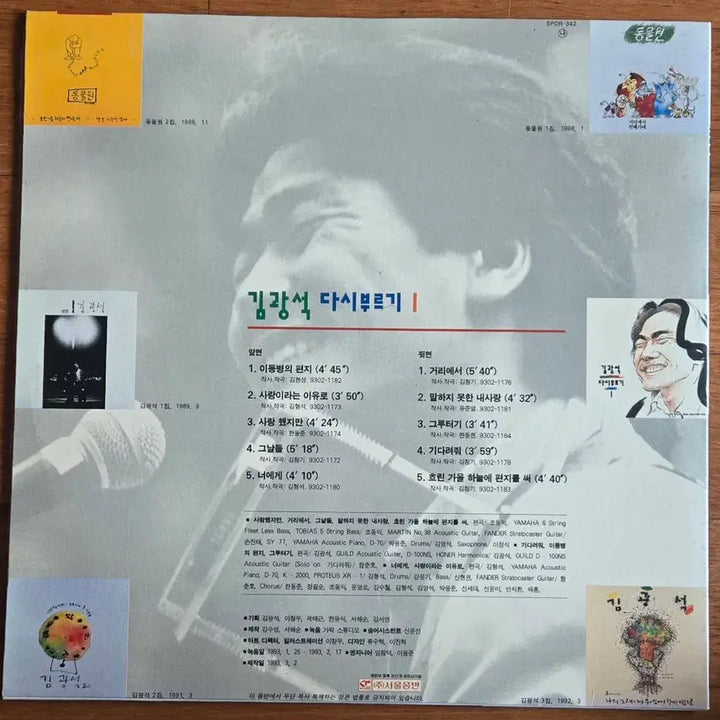 [BUNJANG] Kim Kwang Seok "Tribute 1" 1993 Seoul Records First Press LP / 김광석 다시부르기1. 1993년 서울음반 초반LP