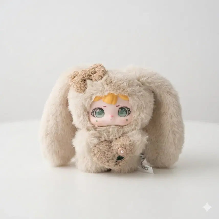 [BUNJANG] Baby Flower Rabbit Plush Doll / 베이비 플라워 토끼 인형