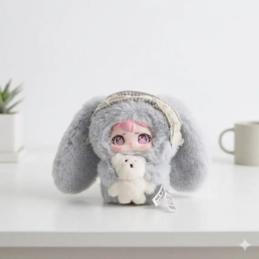 [BUNJANG] Baby Flower Rabbit Plush Doll / 베이비 플라워 토끼 인형