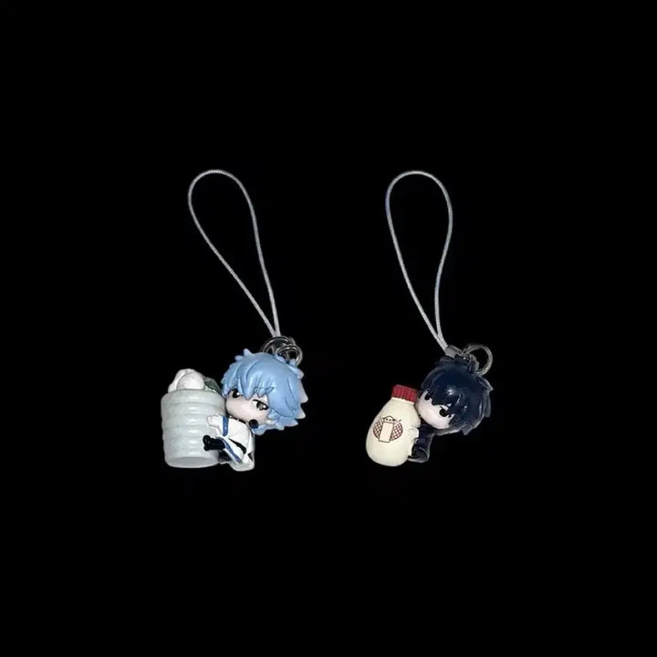 [BUNJANG] Gintama Gintoki Hijikata Dessert Mascot Strap Keychain Bundle Set / [일괄] 은혼 긴토키 히지카타 디저트 단것 고전 마스코트 스트랩 키링