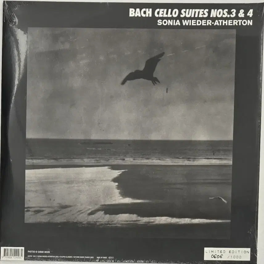 [BUNJANG] Sonia Wieder-Atherton Bach Cello Suites 3&amp;4 LP (Sealed) / Sonia Wieder-Atherton 바흐첼로조곡 3&amp;4 LP(미개봉)