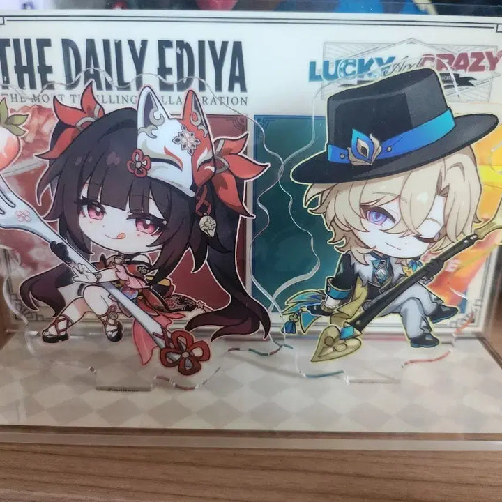 [BUNJANG] Genshin Impact Aventurine Ediya Acrylic Standee &amp; Korotto / 어벤츄린 이디야 아크릴