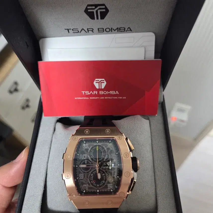 [BUNJANG] Charbomba TB8204Q-35 Gold Accents Watch / 차르봄바 TB8204Q-35 금장 새상품