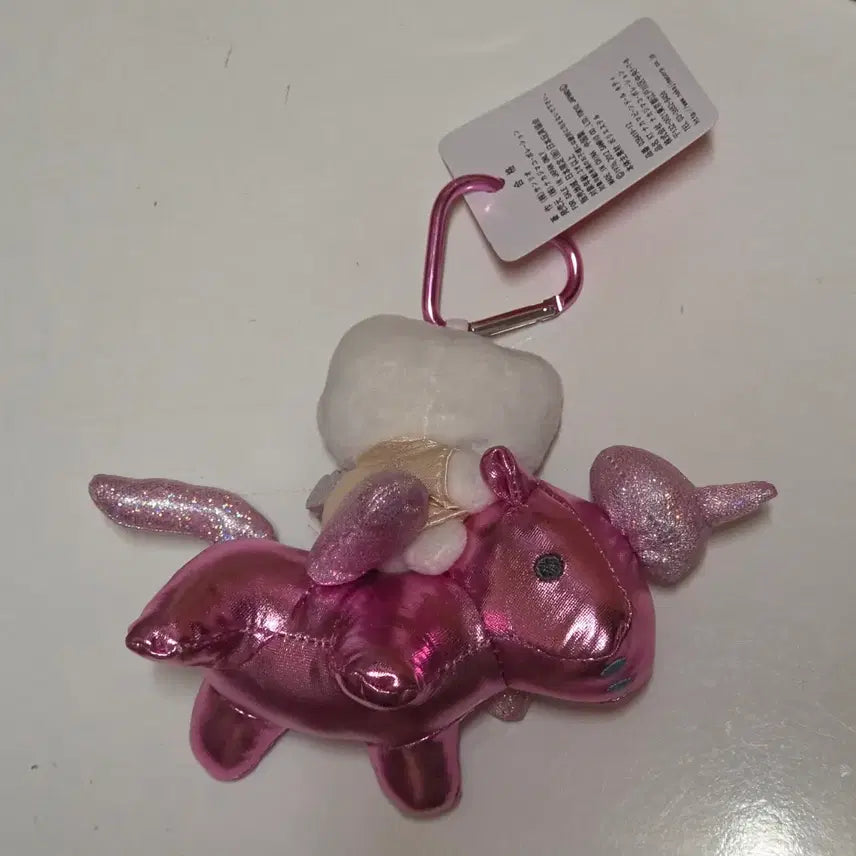 [BUNJANG] Hello Kitty Unicorn Plush Keychain (Pink) / 헬로키티 유니콘 인형 키링 (분홍색)