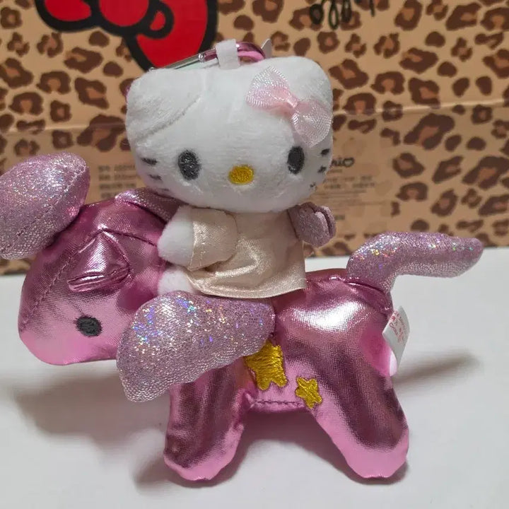 [BUNJANG] Hello Kitty Unicorn Plush Keychain (Pink) / 헬로키티 유니콘 인형 키링 (분홍색)