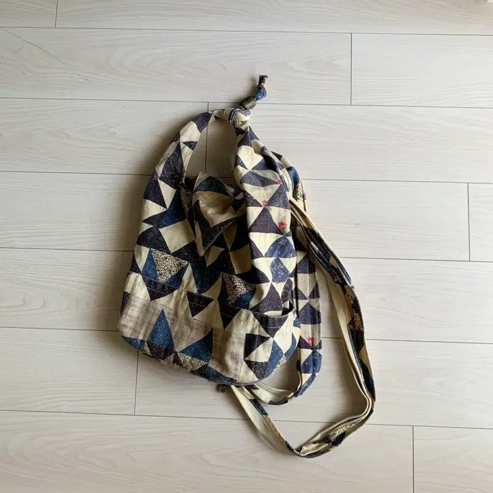[BUNJANG] Kapital Calico Quilting Denim Furoshiki Rucksack / kapital 캐피탈 CALICO 퀼트/데님 후로시키 럭색