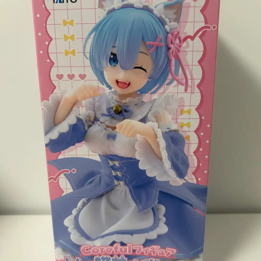 [BUNJANG] Re:Zero Rem Neko Mimi Figure (Sealed) / 미개봉)리제로) 렘 네코 미미 피규어