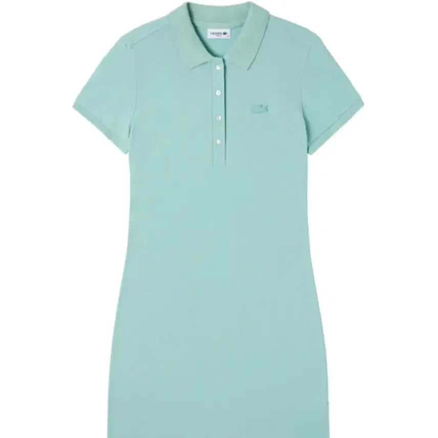 [BUNJANG] Lacoste 25SS Slim Fit Pique Polo Dress Mint / 라코스테 25SS 피케 폴로드레스