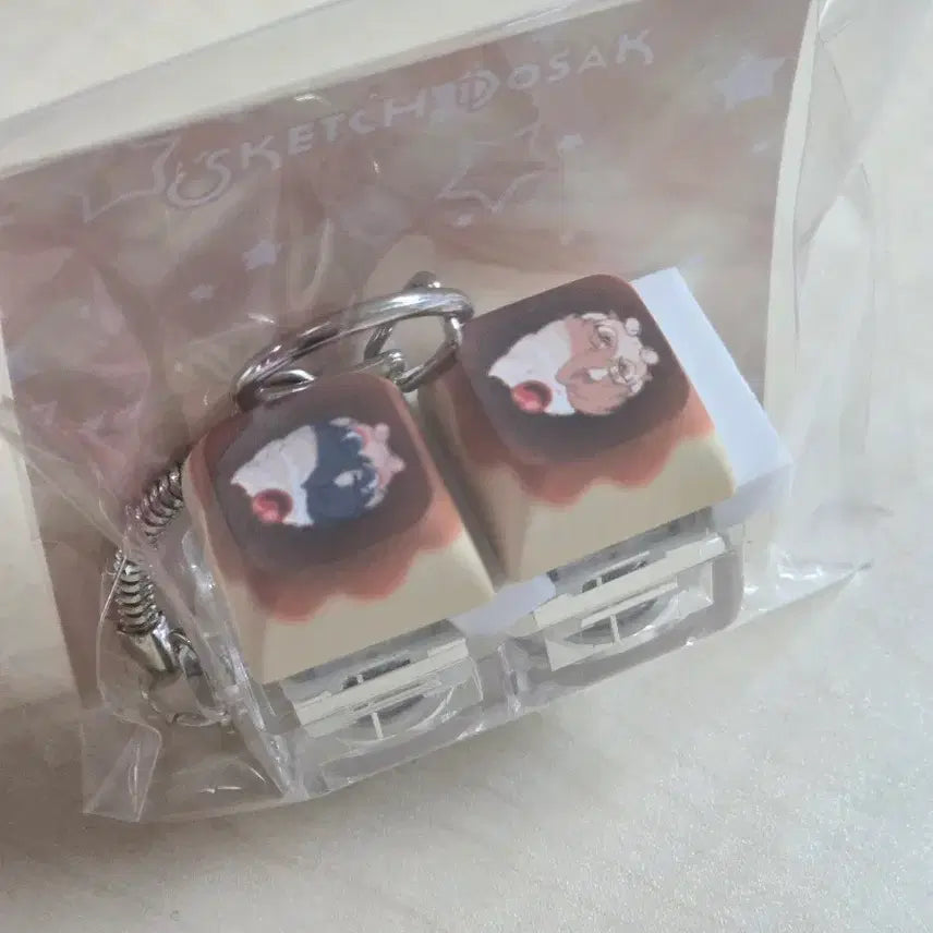 [BUNJANG] Sketch Keycap Keyring (Sealed) / 스케치 키캡키링 미개봉 판매