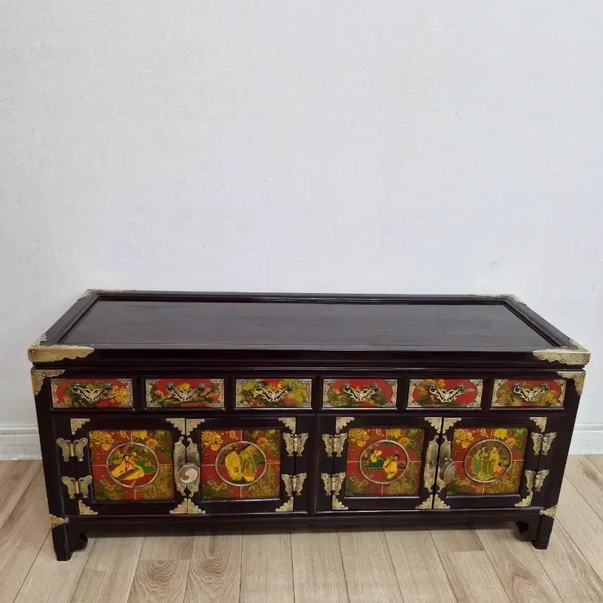 [BUNJANG] Han Chun-seop Intangible Cultural Heritage Hwagakjang Cabinet / 한춘섭 무형문화재 문갑  화각장 고가구