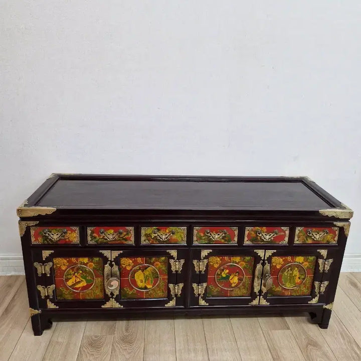 [BUNJANG] Han Chun-seop Intangible Cultural Heritage Hwagakjang Cabinet / 한춘섭 무형문화재 문갑  화각장 고가구