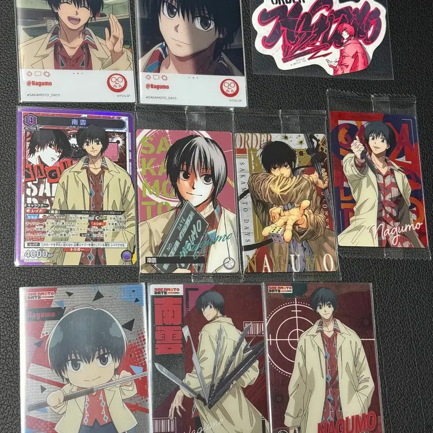 [BUNJANG] Sakamoto Days Nagumo Yoichi Emoca Union Arena Card Set / 사카모토데이즈 나구모 요이치 에모카 유니온아레나 웨하스 클리어카드 지류