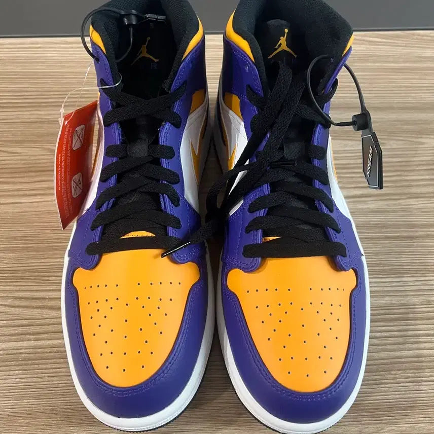 [BUNJANG] Nike Air Jordan 1 Mid Dark Concord Taxi (280) / 나이키 에어 조던 1 미드 280 다크 콩코드 택시