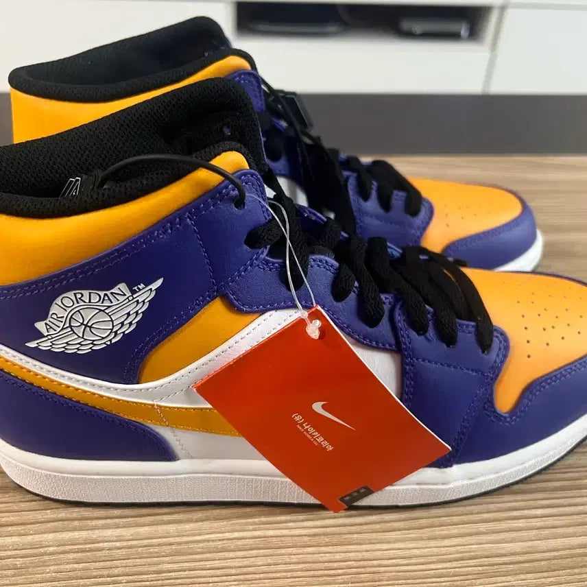 [BUNJANG] Nike Air Jordan 1 Mid Dark Concord Taxi (280) / 나이키 에어 조던 1 미드 280 다크 콩코드 택시