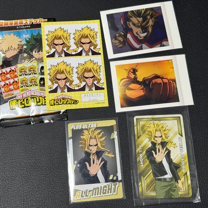 [BUNJANG] My Hero Academia All Might Photo Sticker Card Set / 나의히어로아카데미아 올마이트 증명사진스티커 스냅마이드 파샤 카드 지류