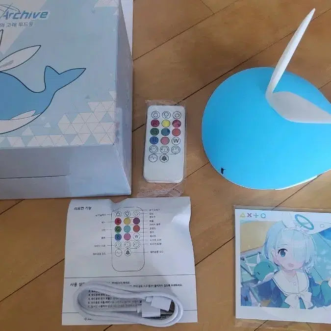 [BUNJANG] Blue Archive Arona Whale Mood Lamp 2.5th Anniversary / 블루아카이브 2.5주년 아로나 고래 무드등