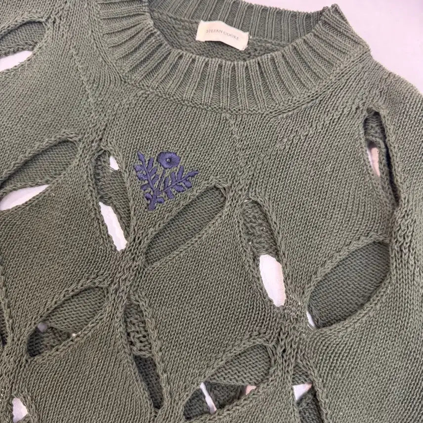 [BUNJANG] Stefan Cooke Slash Cut Knit S / 스테판쿡 슬래시컷 니트 S