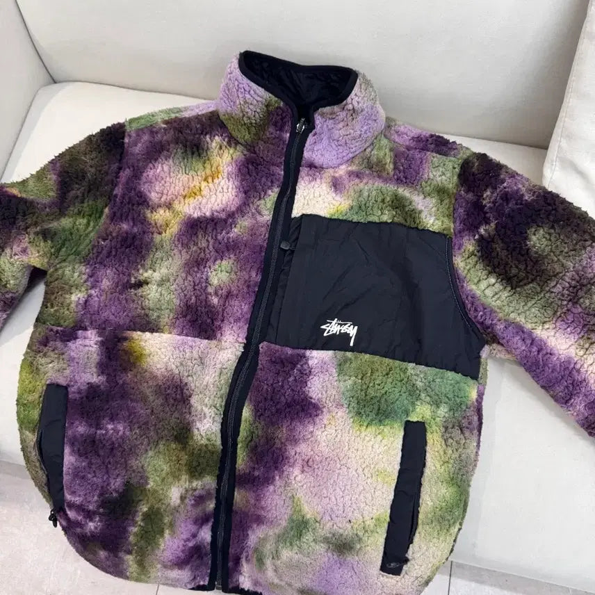 [BUNJANG] Stussy Reversible Fleece Jacket / 스투시 리버시블 곰팡이 후리스 S