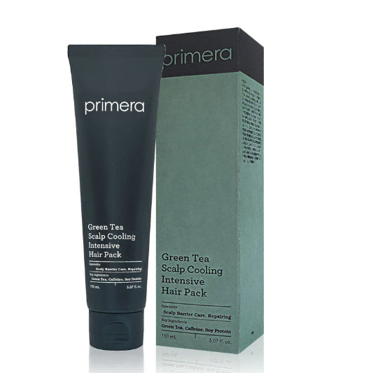 [BUNJANG] Primera Green Tea Scalp Cooling Intensive Shampoo &amp; Hair Pack Set / [새제품] 프리메라 그린티 스칼프 쿨링 인텐시브 샴푸 &amp; 헤어팩