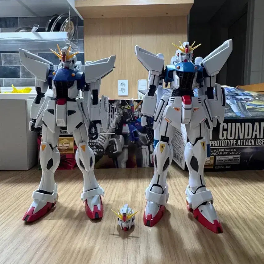 [BUNJANG] Bandai MG Gundam F91 Ver. 1.0 &amp; 2.0 / 반다이 MG 건담 F91 1.0,2,0 가조립