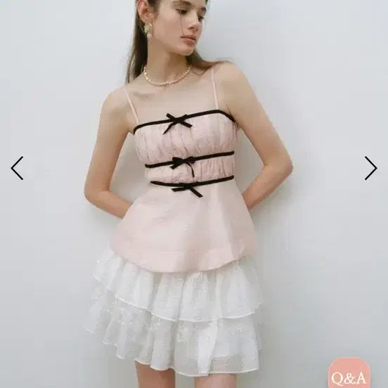 [BUNJANG] Synsden Lovely Ribbon Sleeveless Top (Worn by Heart2Heart) / 신스덴 러블리 리본 슬리브리스 탑(하투하 착용)