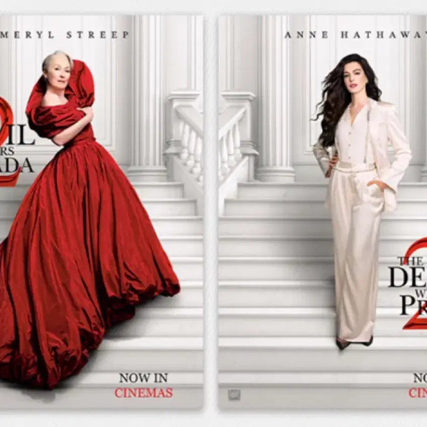 [BUNJANG] The Devil Wears Prada 2 Miranda &amp; Andy Character Poster Set (A3) / <악마는 프라다를 입는다2>미란다&amp;앤디캐릭터포스터(A3)(2종1세트)