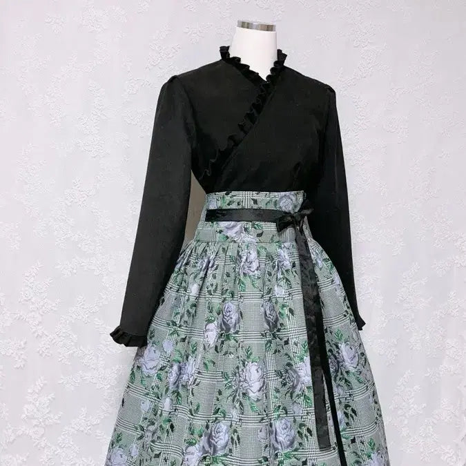 [BUNJANG] Handmade Flower Skirt / 허리치마 새상품(핸드메이드)