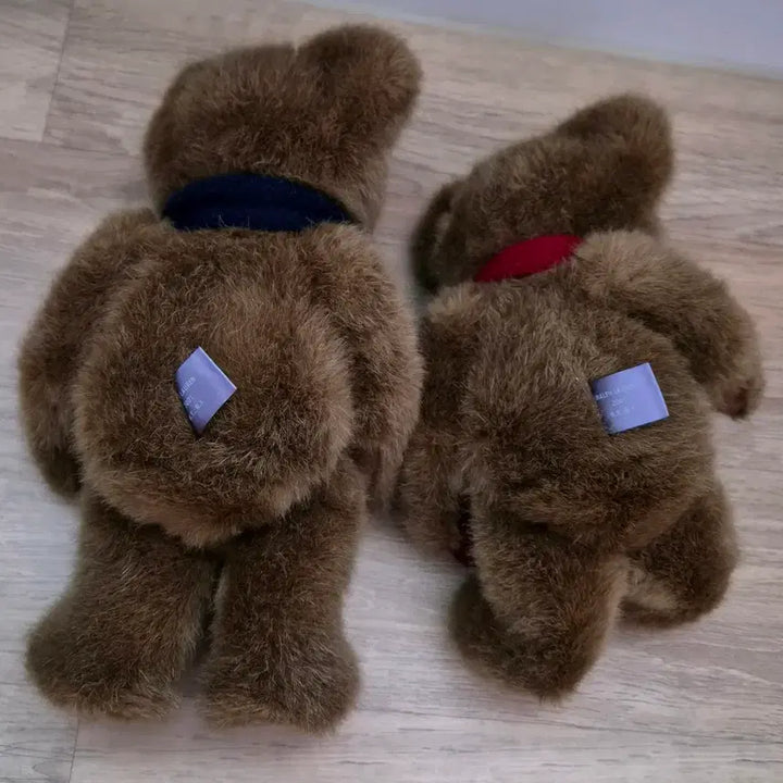 [BUNJANG] Polo Ralph Lauren Brown Couple Teddy Bears / 폴로 랄프로렌 곰인형 브라운 커플인형
