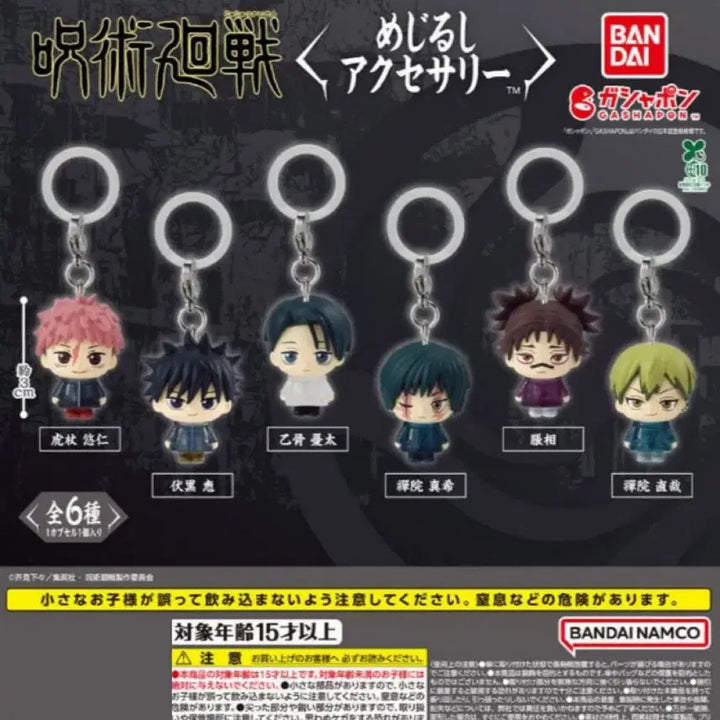 [BUNJANG] Jujutsu Kaisen Shibuya Incident Collection 6-Piece Set (Sealed) / (미개봉) 주술회전 사멸회유 메지루시 6종 세트